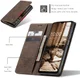 CaseMe 013 Samsung Galaxy A34 Hoesje Book Case met Pasjeshouder Coffee afbeelding 7