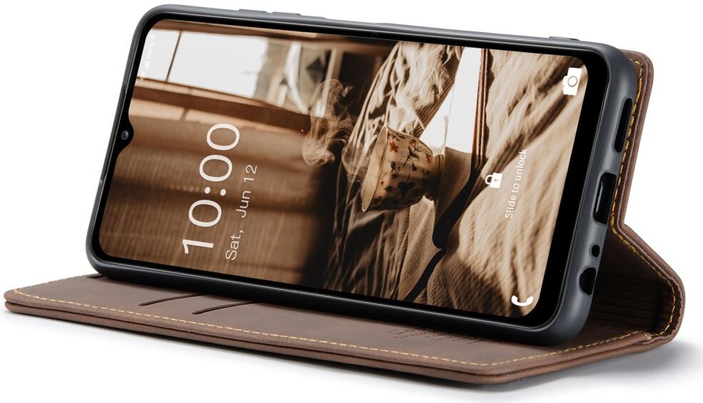 CaseMe 013 Samsung Galaxy A34 Hoesje Book Case met Pasjeshouder Coffee afbeelding 8