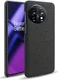 OnePlus 11 Hoesje Stoffen Afwerking Back Cover Zwart afbeelding 1