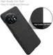OnePlus 11 Hoesje Stoffen Afwerking Back Cover Zwart afbeelding 4