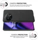 OnePlus 11 Hoesje Stoffen Afwerking Back Cover Zwart afbeelding 5