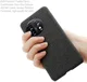 OnePlus 11 Hoesje Stoffen Afwerking Back Cover Zwart afbeelding 6