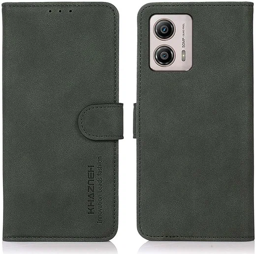 KHAZNEH Motorola Moto G53/G13/G23 Hoesje Retro Wallet Book Case Groen afbeelding 2