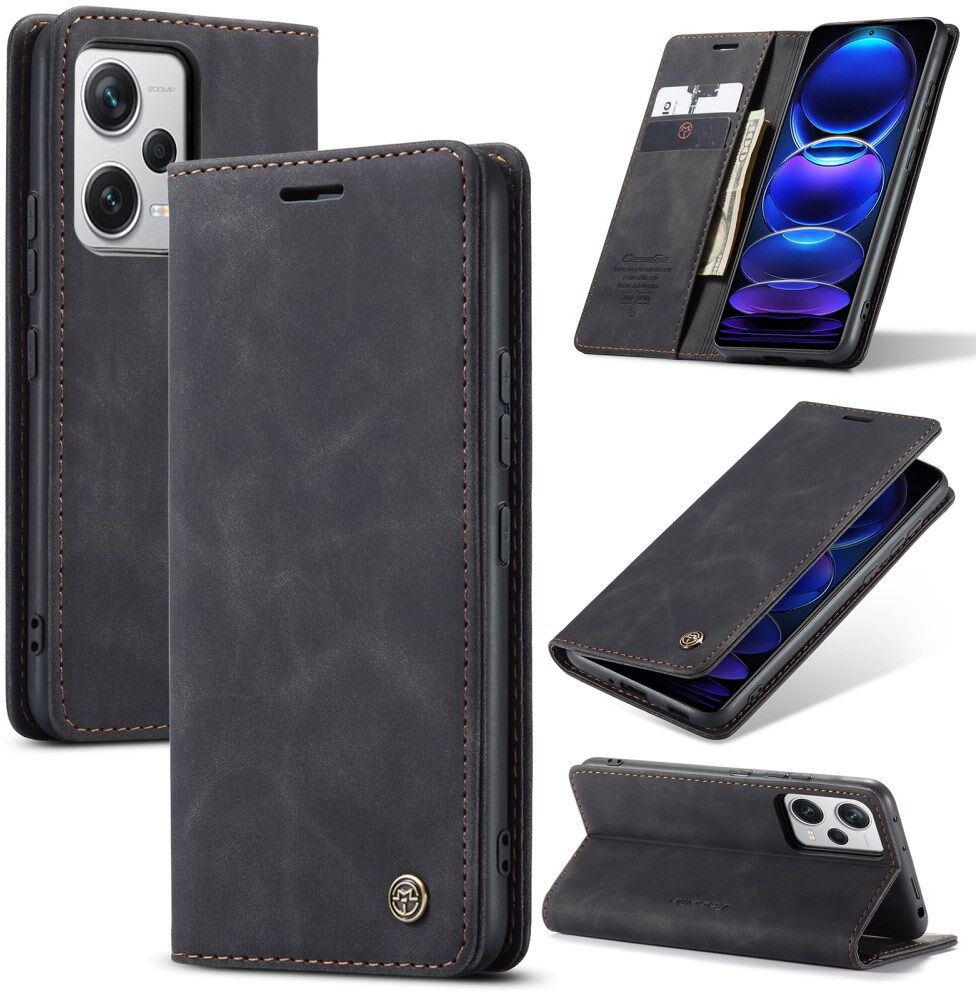 CaseMe 013 Xiaomi Redmi Note 12 Pro Plus Hoesje Book Case Zwart afbeelding 2