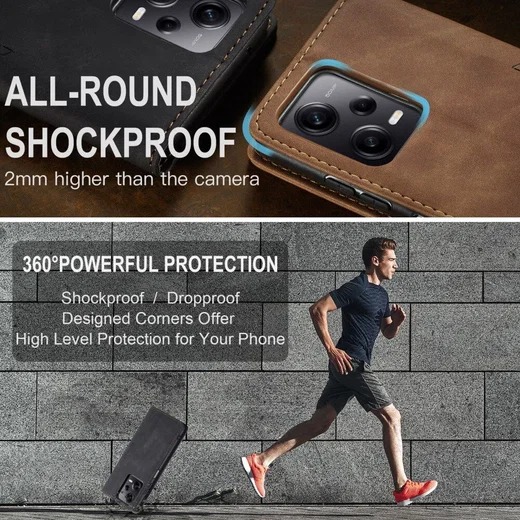 CaseMe 013 Xiaomi Redmi Note 12 Pro Plus Hoesje Book Case Zwart afbeelding 5