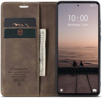 CaseMe 013 Xiaomi Redmi Note 12 Pro Plus Hoesje Book Case Coffee