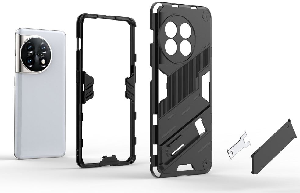 OnePlus 11 Hoesje Shockproof Kickstand Back Cover Groen afbeelding 3