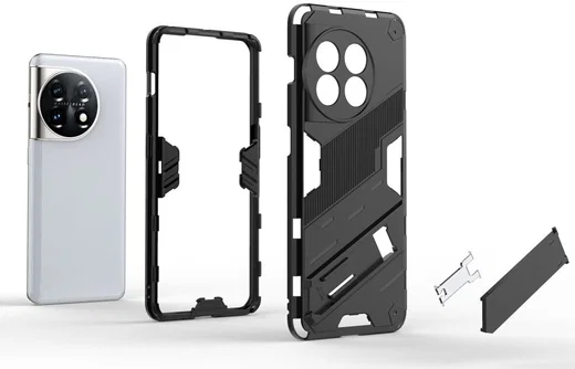OnePlus 11 Hoesje Shockproof Kickstand Back Cover Groen afbeelding 3