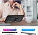 Samsung Galaxy A54 Hoesje Magnetische Kickstand Back Cover Zwart afbeelding 4
