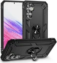 Samsung Galaxy A54 Hoesje Magnetische Kickstand Back Cover Zwart