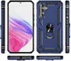 Samsung Galaxy A54 Hoesje Magnetische Kickstand Back Cover Blauw afbeelding 2