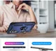 Samsung Galaxy A54 Hoesje Magnetische Kickstand Back Cover Blauw afbeelding 4