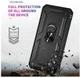 Samsung Galaxy A34 Hoesje Magnetische Kickstand Ring Back Cover Zwart afbeelding 3