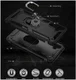 Samsung Galaxy A34 Hoesje Magnetische Kickstand Ring Back Cover Zwart afbeelding 7