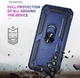 Samsung Galaxy A34 Hoesje Magnetische Kickstand Ring Back Cover Blauw afbeelding 3