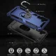 Samsung Galaxy A34 Hoesje Magnetische Kickstand Ring Back Cover Blauw afbeelding 7