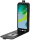 Motorola Moto E13 Hoesje Verticale Flip Wallet Case Kunstleer Zwart afbeelding 2