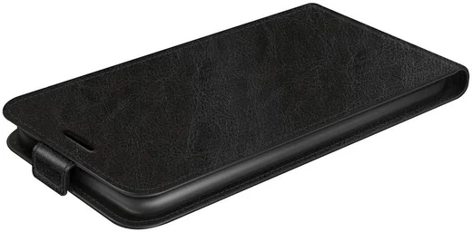 Motorola Moto E13 Hoesje Verticale Flip Wallet Case Kunstleer Zwart afbeelding 5