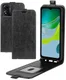 Motorola Moto E13 Hoesje Verticale Flip Wallet Case Kunstleer Zwart afbeelding 9