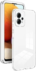 Motorola Moto G13 / G23 Hoesje Schokbestendig Transparant Wit afbeelding