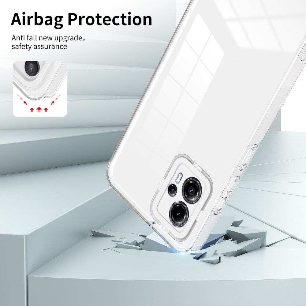 Motorola Moto G13 / G23 Hoesje Schokbestendig Transparant Wit afbeelding 2
