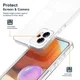 Motorola Moto G13 / G23 Hoesje Schokbestendig Transparant Wit afbeelding 3