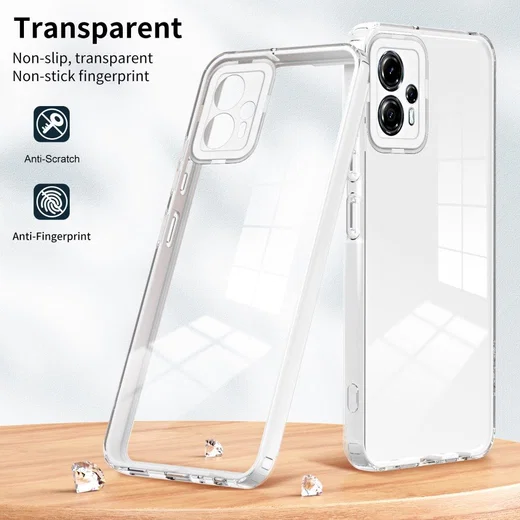Motorola Moto G13 / G23 Hoesje Schokbestendig Transparant Wit afbeelding 6