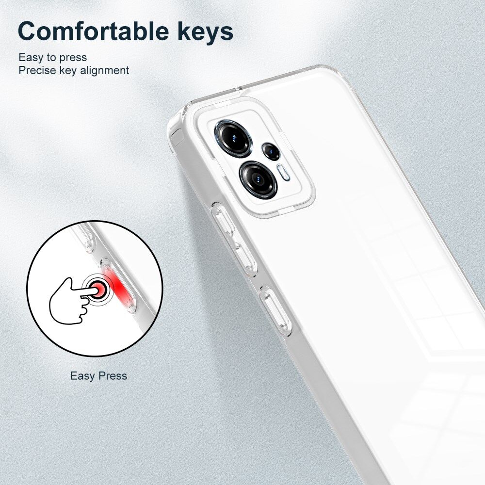 Motorola Moto G13 / G23 Hoesje Schokbestendig Transparant Wit afbeelding 7