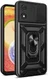 Motorola Moto E13 Hoesje met Camera Slider en Kickstand Ring Zwart