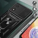 Motorola Moto E13 Hoesje met Camera Slider en Kickstand Ring Zwart afbeelding 5