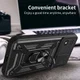 Motorola Moto E13 Hoesje met Camera Slider en Kickstand Ring Zwart afbeelding 6