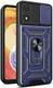Motorola Moto E13 Hoesje met Camera Slider en Kickstand Ring Blauw