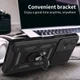 Motorola Moto G73 Hoesje met Camera Slider en Kickstand Ring Zwart afbeelding 6