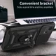 Motorola Moto G72 Hoesje met Camera Slider en Kickstand Ring Zwart afbeelding 6