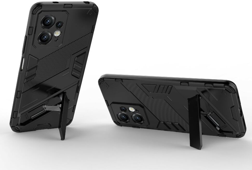 Xiaomi Redmi Note 12 Hoesje Shockproof Kickstand Back Cover Zwart afbeelding 3