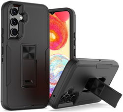 Samsung Galaxy A54 Hoesje Kickstand Back Cover met Magneet Zwart afbeelding