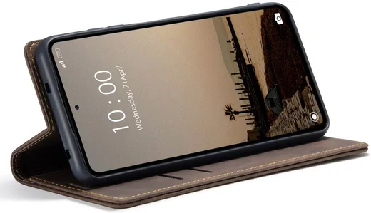 CaseMe 013 Xiaomi Redmi Note 12 Hoesje Book Case met Pasjeshouder Coffee afbeelding 8