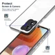 Motorola Moto E13 Hoesje Schokbestendig Transparant Zwart afbeelding 3