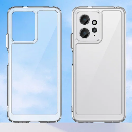 Xiaomi Redmi Note 12 Hoesje Acryl Back Cover Transparant afbeelding 2