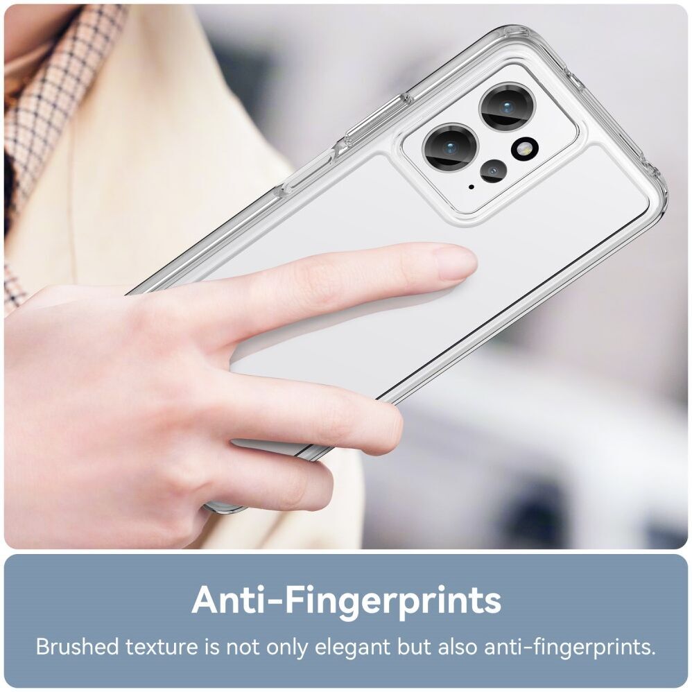 Xiaomi Redmi Note 12 Hoesje Acryl Back Cover Transparant afbeelding 5