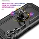 Samsung Galaxy A24 Hoesje Magnetische Kickstand Ring Back Cover Zwart afbeelding 5