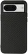 Google Pixel 8 Hoesje Carbon met Kunstleer Coating Back Cover Zwart afbeelding 1