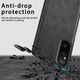 Sony Xperia 1 V Hoesje Kunstleer Coating Back Cover Zwart afbeelding 3