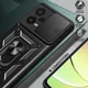 Xiaomi Redmi Note 12 Pro Plus Hoesje Camera Slider Kickstand Blauw afbeelding 4