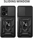 Xiaomi Redmi Note 12 Pro Plus Hoesje Camera Slider Kickstand Blauw afbeelding 9