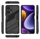 Xiaomi Poco F5 Hoesje Shockproof Kickstand Back Cover Zwart afbeelding 8