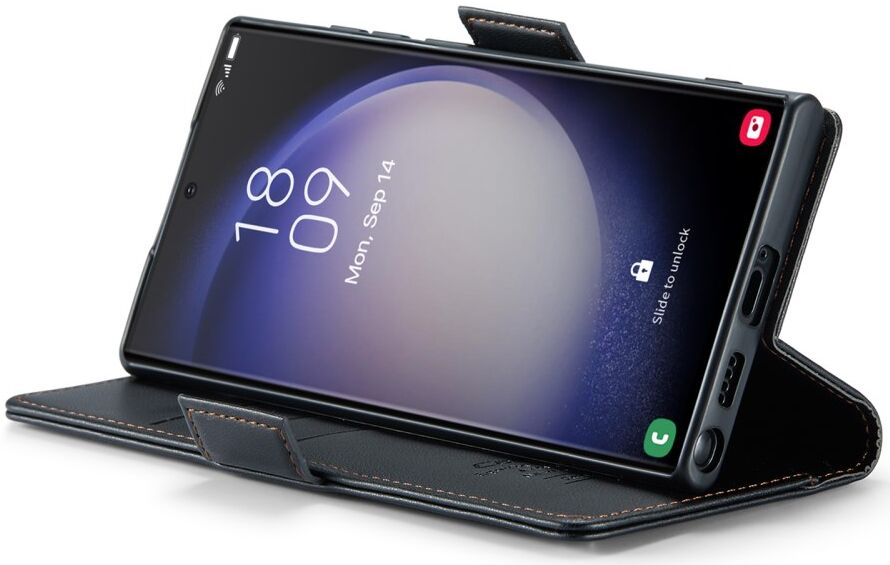 CaseMe 023 Samsung Galaxy S23 Ultra Hoesje Book Case Zwart afbeelding 15