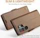 CaseMe 023 Samsung Galaxy S23 Ultra Hoesje Book Case Bruin afbeelding 12