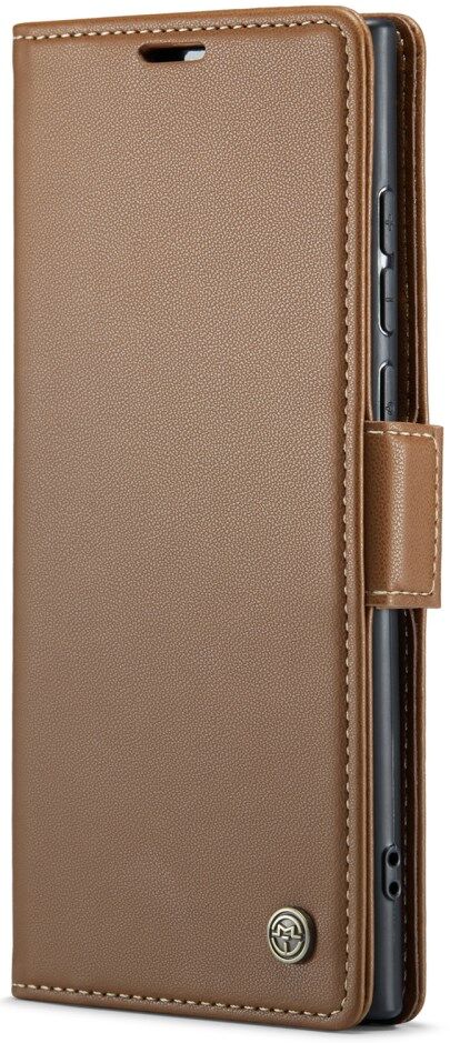 CaseMe 023 Samsung Galaxy S23 Ultra Hoesje Book Case Bruin afbeelding 2
