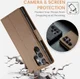 CaseMe 023 Samsung Galaxy S23 Ultra Hoesje Book Case Bruin afbeelding 6